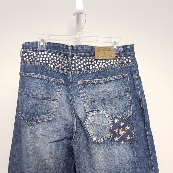 Tommy Hilfiger Patriotic USA Button Fly Jeans 34 - Picture 8 of 12